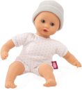 Götz-Puppen Muffin to Dress Puppe - 33 cm große Babypuppe mit blauen Schlafaugen, ohne Haare mit Mütze - Weichkörper-Puppe