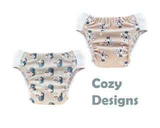 Blümchen Pull-up Pant (5-15kg) - Onesize Schwimmwindel + Trainer Cozy Designs