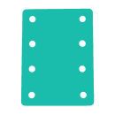 Schwimminsel Schwimmmatte mit 8 Löchern 950 x 700 x 38 mm Blau