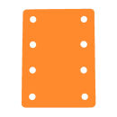 Schwimminsel Schwimmmatte mit 8 Löchern 950 x 700 x 38 mm Blau