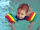 Delphin Schwimmscheiben Super 6 Stück / 2 Stück zu je 3 Scheiben Gebraucht