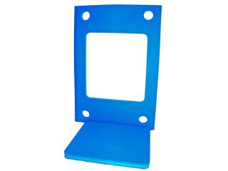 Schwimminsel Schwimmmatte mit Öffnung und 4 Löchern - 950 x 700 x 38 mm Orange