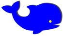 Auftriebshilfe Schwimmspass Wal 390x200x38mm  Blau