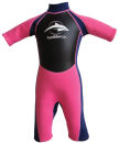 Konfidence Shortie Wetsuit Neopren Kinder Shortie Neoprenanzug Pink 7 - 8 Jahre (M)