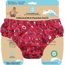 Charlie Banana® Schwimmwindel Trainingswindel 2-in-1 the fashion collection Cutie rot/gemustert Small  0-4 Monate 5-7 kg