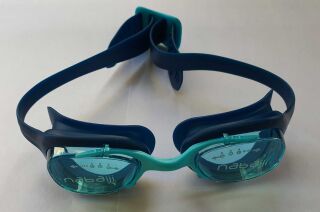 Schwimmbrille Antifog 100% UV Schutz für Erwachsene einstellbar Blau