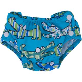 Popolini Badewindel Schwimmwindel Croco Blu S (small) 3-9 kg