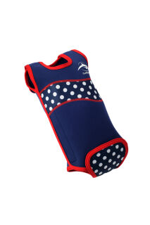 Konfidence BabywarmaTM - Neopren für Babys und Kleinkinder Navy Polka Dot 0-6 Monate