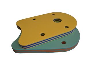 Schwimmbrett Klassik 480x300x38mm  Baby, Kinder, Erwachsene - Stripes - Gestreift Gelb