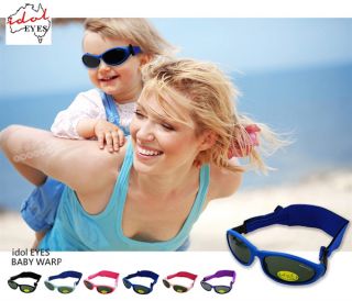 IdolEyes BabyWrapz - Babysonnenbrille Kindersonnenbrille 3-30 Monate 100% UV-Schutz in sechs Farben