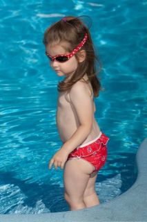 Imse Vimse Schwimmwindel Rot Punkte Rüschen Badehose Baby Kind  Mädchen  Aqua 