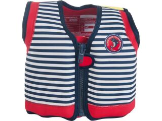 Konfidence Jacket Kinder Schwimmweste Schwimmhilfe Neopren Hamptons Navy Stripe 6 - 7 Jahre