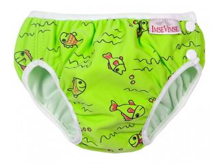 Imse Vimse Schwimmwindel green fish / grüne Fische NB (Newborn) 4-6 kg