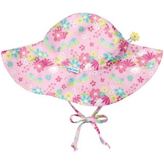 Iplay Sonnenhut Strandhut Schwimmhut UV-Schutz Libelle UV Brim Hat Light Pink Dragonfly Floral