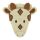 Fürnis Waschlappen mit lustigen Tiermotiven Gross 100% Bio Baumwolle GOTS 558 Giraffe