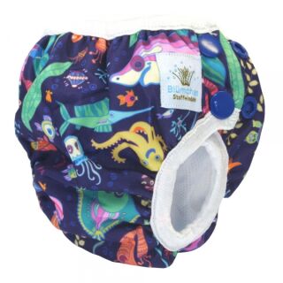 Blümchen Schwimmwindel Badewindel Korallenriff BabyBadehose S 3-6 kg