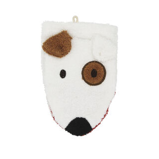 Fürnis Waschlappen mit lustigen Tiermotiven Klein 100% Bio Baumwolle GOTS 581 Hund klein