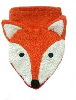 Fürnis Waschlappen mit lustigen Tiermotiven Klein 100% Bio Baumwolle GOTS 591 Fuchs klein