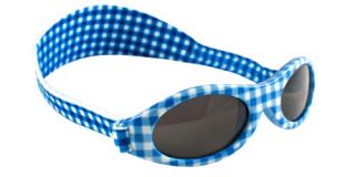 KidzBanz Kindersonnenbrille 100% UV-Schutz 2-5Jahre Check Lightblue Alter2-5Jahre