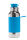 Pura Sport Edelstahl isolierte Sportflasche mit Silikon Sleeve und Big Mouth Sport Trinkverschluss 475 ml, plastikfrei Tuerkis (Aqua)