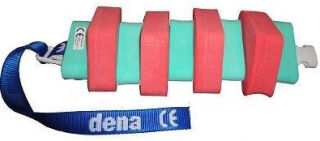 Schwimmgürtel Kinder mit Sicherheitsverschluß 60cm Länge Farbe Rot Grün