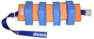 Schwimmgürtel Kinder mit Sicherheitsverschluß 60cm Länge Farbe Blau Orange