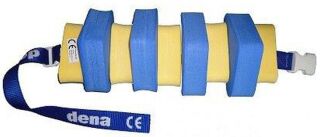 Schwimmgürtel Kinder mit Sicherheitsverschluß 60cm Länge Farbe Blau Gelb