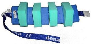 Schwimmgürtel Kinder mit Sicherheitsverschluß 60cm Länge Farbe Grün Blau