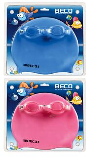 BECO-Swimset Kids Set Brille und Silikonhaube
